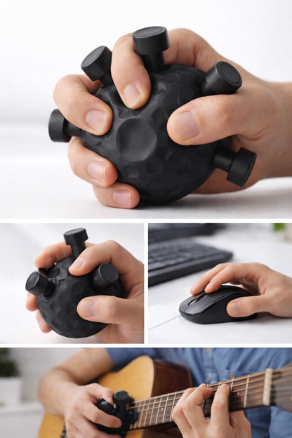 Hand Strength Exerciser Ergonomic Hand Ball Gripper Exerciser Anti Slip Finger Exerciser Trainer Rock Climbing Fitness Equipment