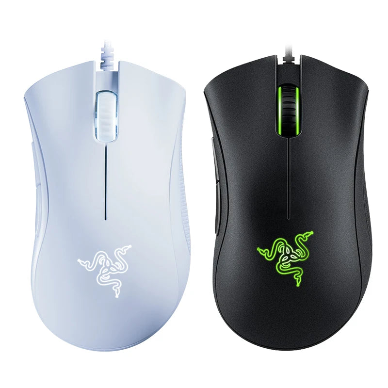 Razer DeathAdder Essential Wired Gaming Mouse, 6400DPI, Optical Sensor, 5 Buttons Independently, Laptop, PC, Gamer, Original