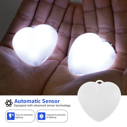Heart-Shaped LED Purse Light with Touch Sensor /2 pack