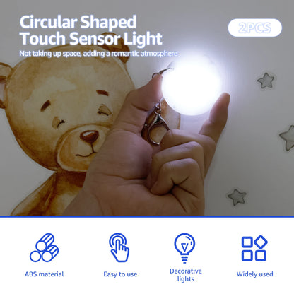 Heart-Shaped LED Purse Light with Touch Sensor /2 pack