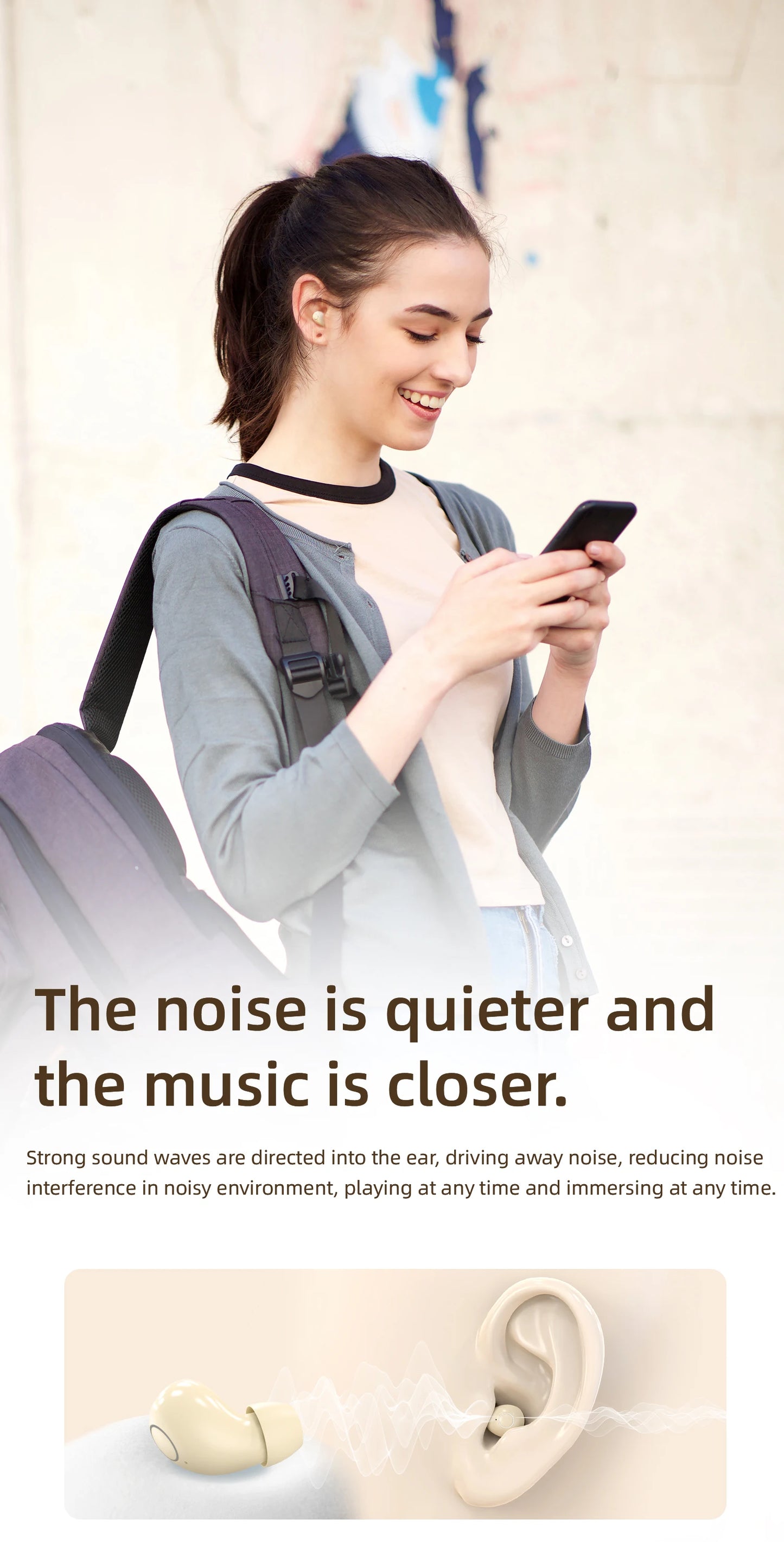 Mini 2-in-1 invisible Earbuds – Block Noise, Enjoy Comfort