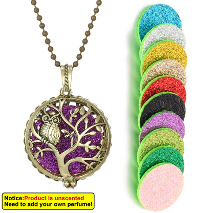 New Aroma Kaleidoscope Retro Necklace Antique Locket Pendant Magnetic Perfume Essential Oil Diffuser Locket Aromatherapy Jewelry