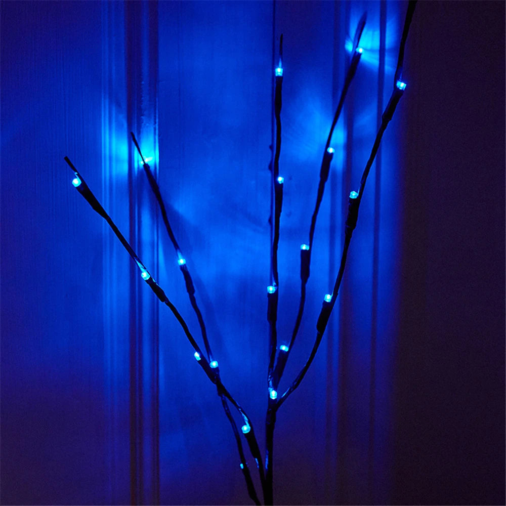LED Willow Branch Vase Light – 20 Bulbs Decorative Lamp