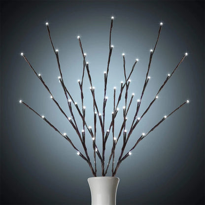 LED Willow Branch Vase Light – 20 Bulbs Decorative Lamp