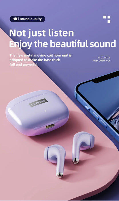 Lenovo LP40 Pro Bluetooth 5.3 Earphones for Gaming & Music