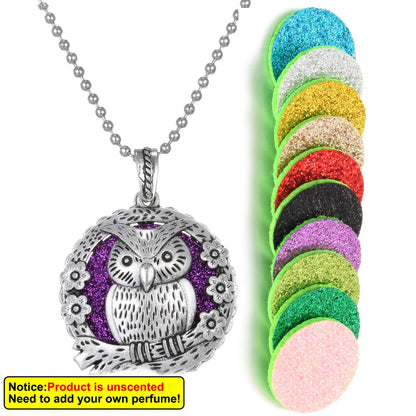 New Aroma Kaleidoscope Retro Necklace Antique Locket Pendant Magnetic Perfume Essential Oil Diffuser Locket Aromatherapy Jewelry