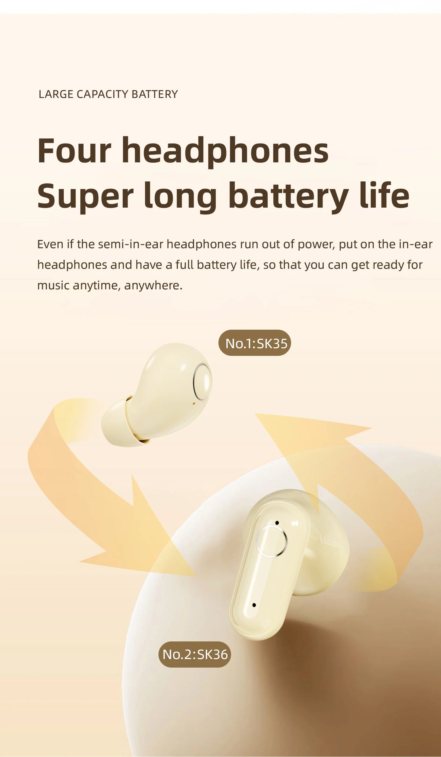 Mini 2-in-1 invisible Earbuds – Block Noise, Enjoy Comfort