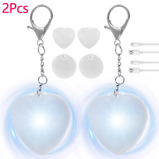 Heart-Shaped LED Purse Light with Touch Sensor /2 pack