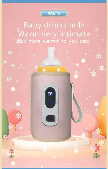 Portable USB Baby Bottle Warmer with LCD Temperature Display