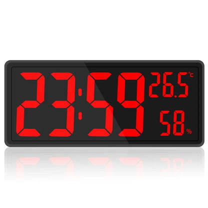 Large LED Digital Clock with Temp & Humidity, Night Mode