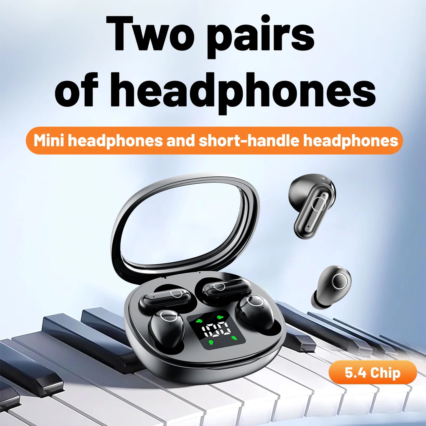 Mini 2-in-1 invisible Earbuds – Block Noise, Enjoy Comfort