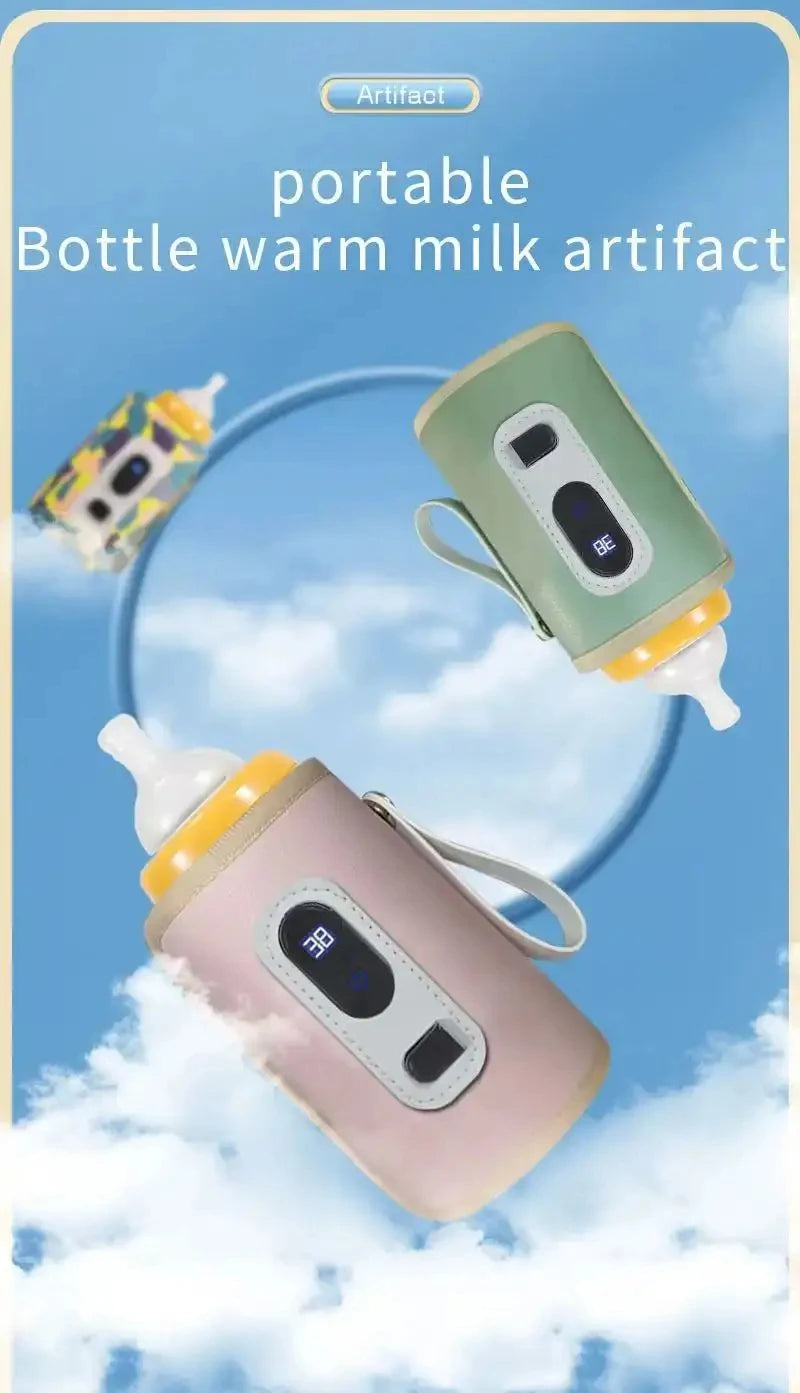 Portable USB Baby Bottle Warmer with LCD Temperature Display