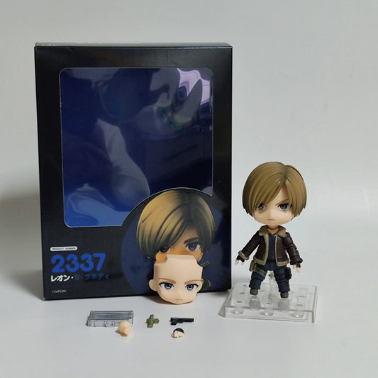 10cm In Stock Resident Evil 4 Remake #2337 Leon S. Kennedy Q Version Action Anime Pvc Model Movable Model Doll Set Toy Gift
