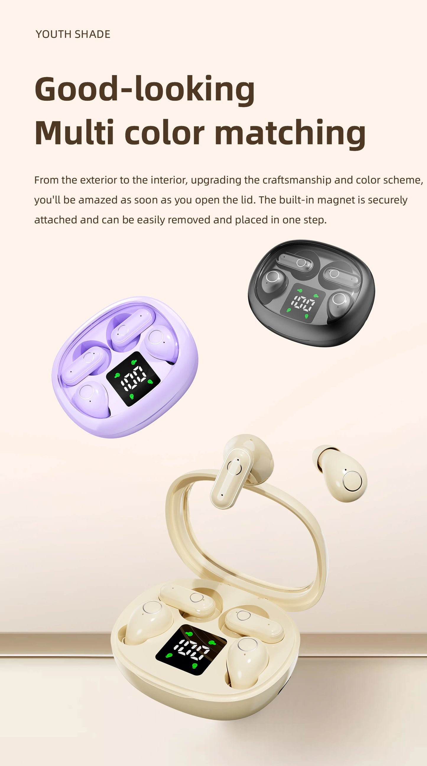 Mini 2-in-1 invisible Earbuds – Block Noise, Enjoy Comfort