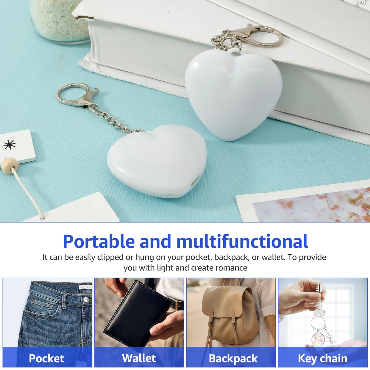 Heart-Shaped LED Purse Light with Touch Sensor /2 pack