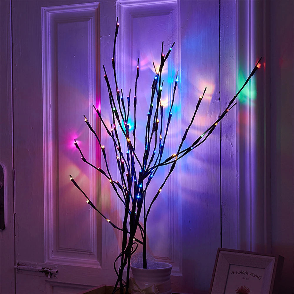 LED Willow Branch Vase Light – 20 Bulbs Decorative Lamp