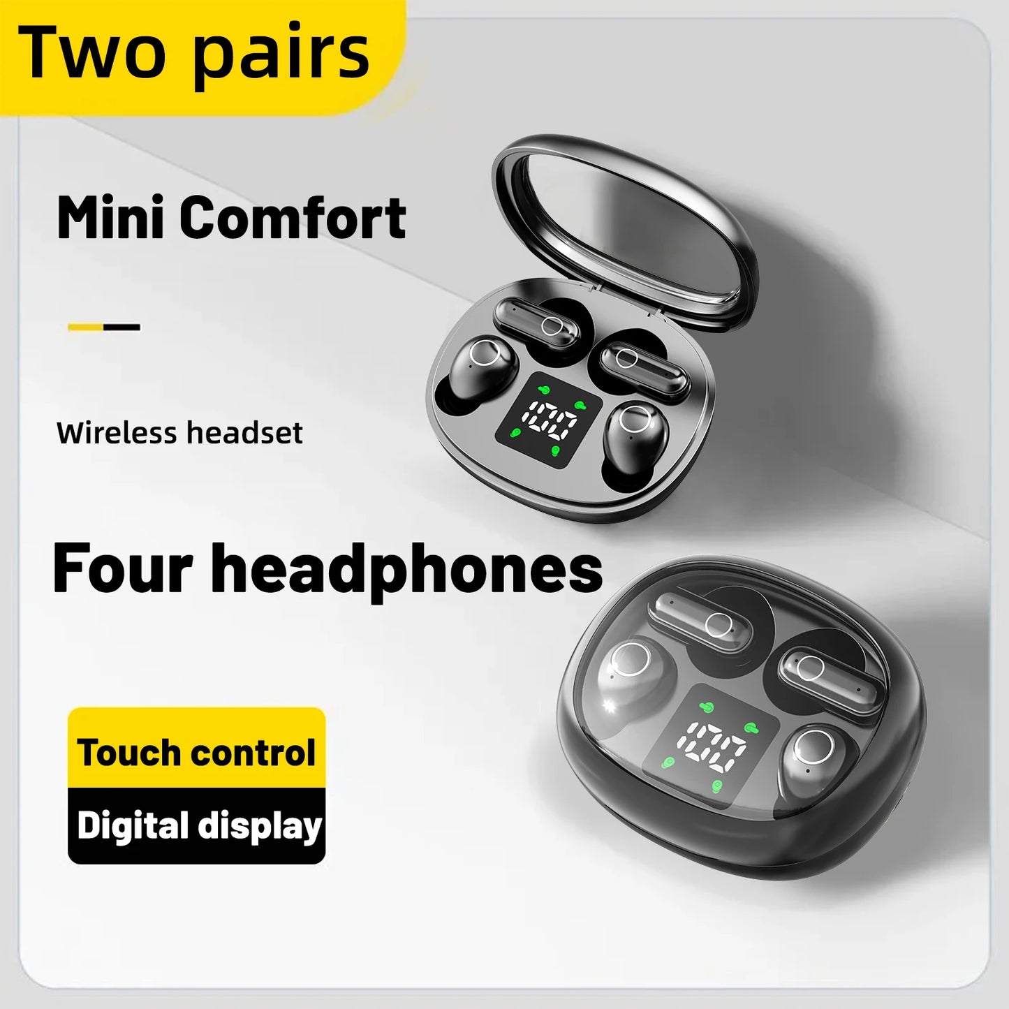 Mini 2-in-1 invisible Earbuds – Block Noise, Enjoy Comfort