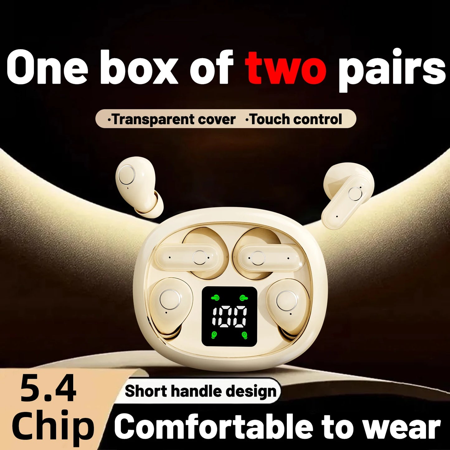 Mini 2-in-1 invisible Earbuds – Block Noise, Enjoy Comfort