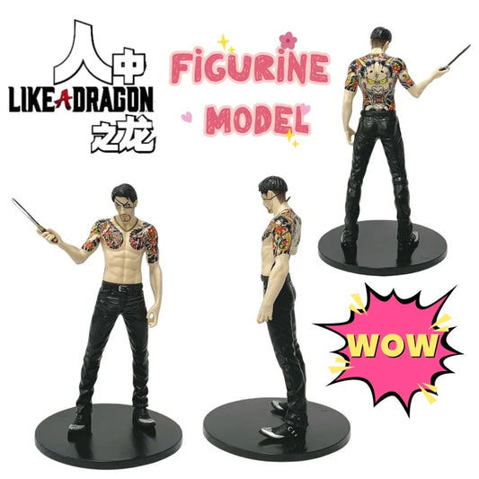 New Yakuza Goro Majima High Color Value Creative Personality Hand Model Toy Animation Cartoon Desktop Decoration Birthday Gift