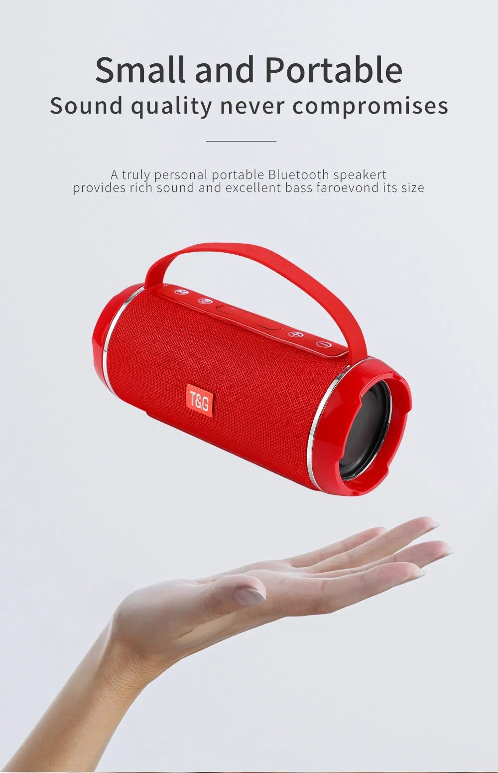 TG116c Wireless Bluetooth Speaker – Waterproof, Portable & Powerful Sound