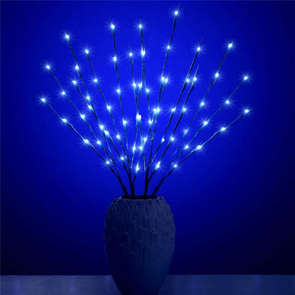 LED Willow Branch Vase Light – 20 Bulbs Decorative Lamp