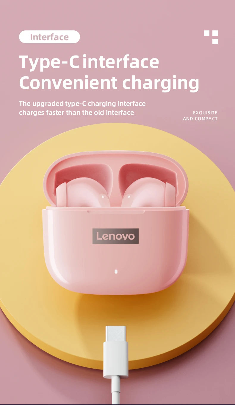 Lenovo LP40 Pro Bluetooth 5.3 Earphones for Gaming & Music