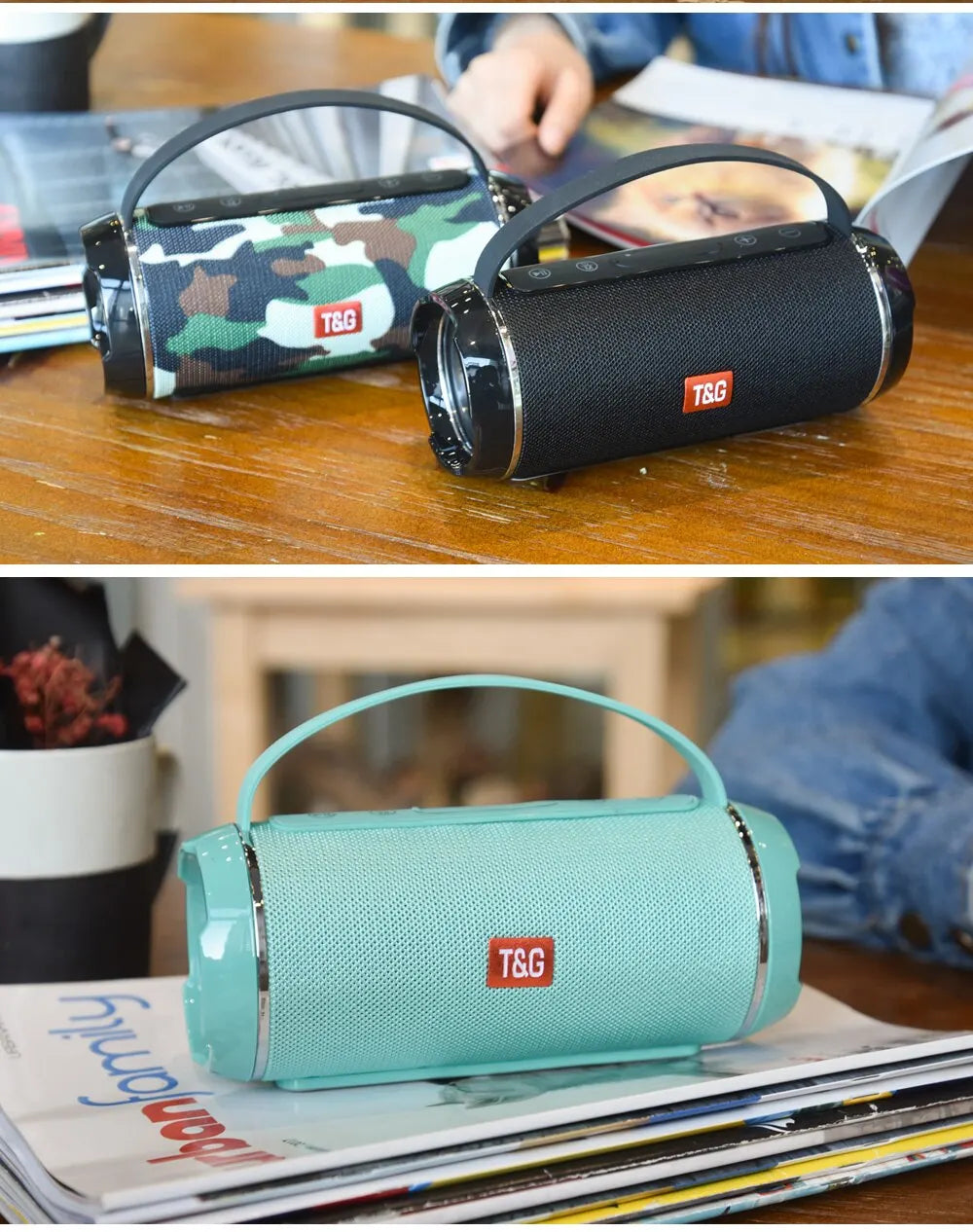 TG116c Wireless Bluetooth Speaker – Waterproof, Portable & Powerful Sound