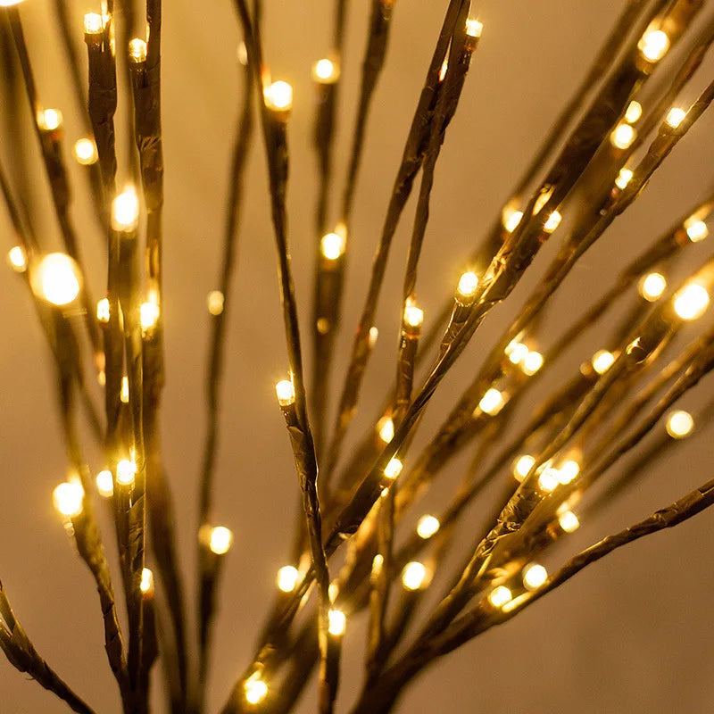 LED Willow Branch Vase Light – 20 Bulbs Decorative Lamp