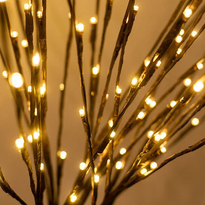 LED Willow Branch Vase Light – 20 Bulbs Decorative Lamp