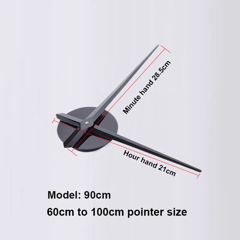 Simple Soundless Large-sized 3D Big Or Small Number Poster Home Decoration DIY Wall Clock For Living Room Bedroom Study Hotel