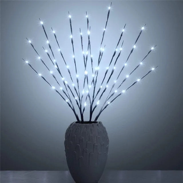 LED Willow Branch Vase Light – 20 Bulbs Decorative Lamp